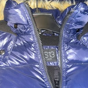 S13 blue warm coat